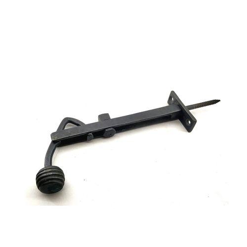 Antika Tarz Dekoratif Pirinç Ayarlı Panjur Stoperi - 150x55 Mm, Oksit