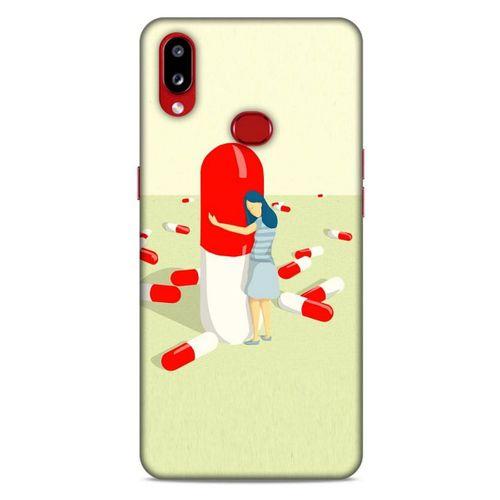 Samsung Galaxy A10s Kılıf Depresyon (19) Kılıfları Kahve Turuncu