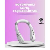 Giyilebilir Bladeless Boyun Fanı | 360° Serinlik, 5 Kademe Rüzgar, Usb Şarjlı Sessiz Mini Klima