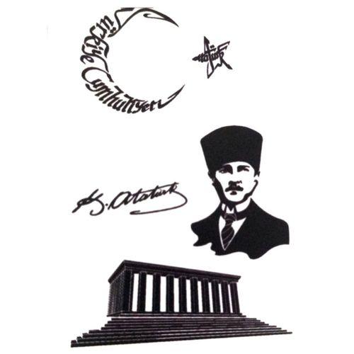 Dekoratif Etiket Sticker Anıtkabir 80X120Mm Dl-023 - 4 adet