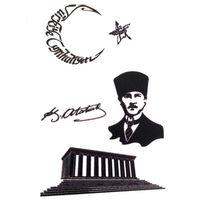 Dekoratif Etiket Sticker Anıtkabir 80X120Mm Dl-023 - 4 adet
