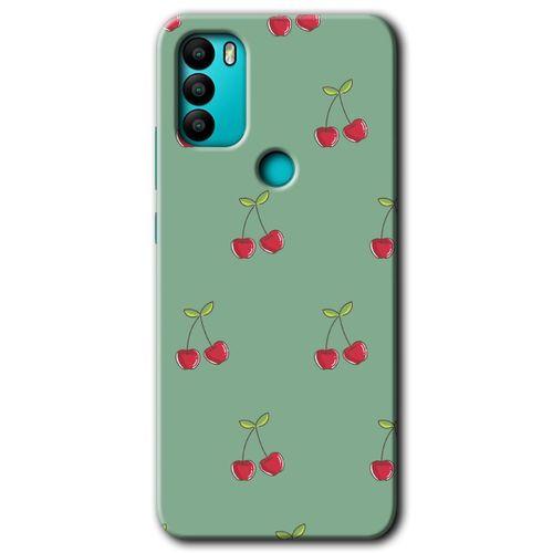 Potkal Hediye Fabrikası General Mobile GM 21 Plus HD Baskılı Kılıf + 9D Tam Ekran Koruyucu - Kiraz Berry