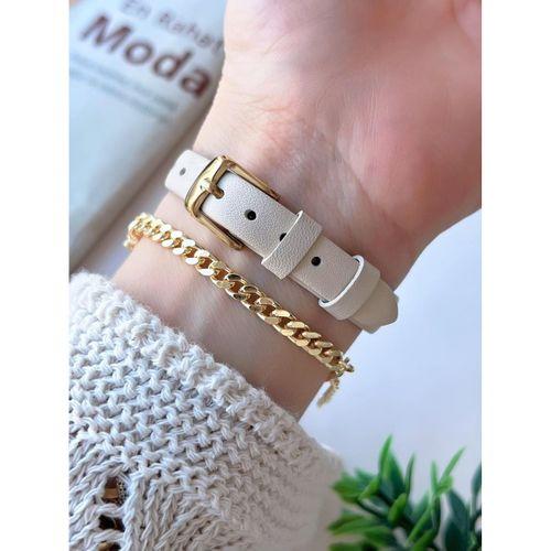 Ferrucci Kadın Kol Saati+Bileklik Özel Seri Deri Kordon VS.BLKT.0740