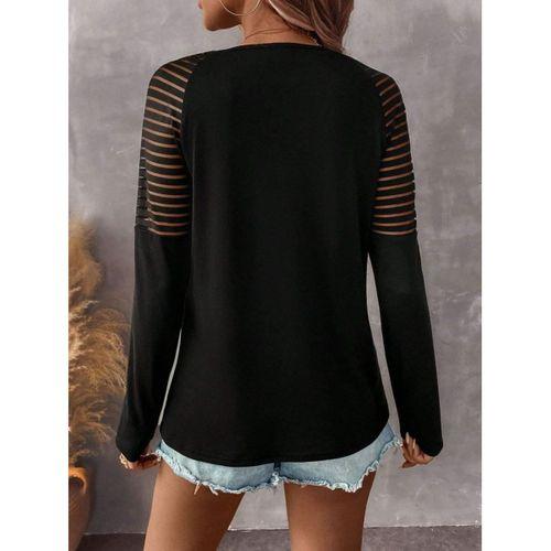 Kadın Uzun Kollu Yakadan Fermuarlı Viskon Bluz