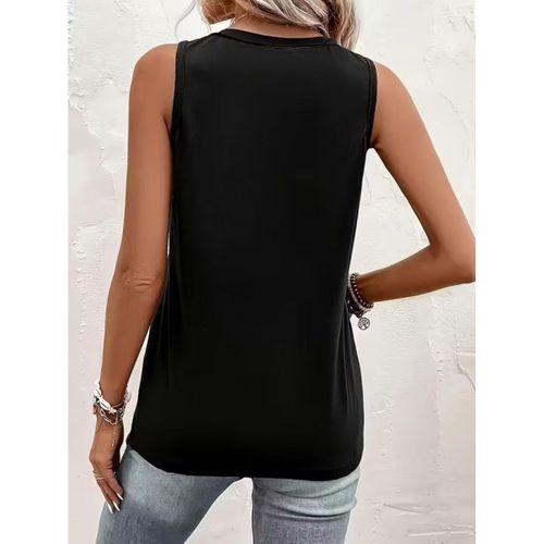 Kadın Askılı önden Düğmeli Viskon Bluz