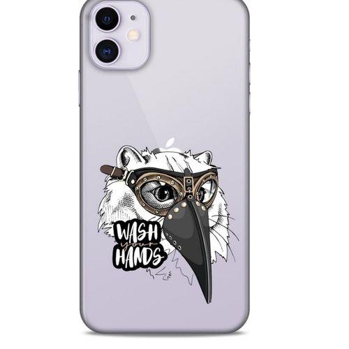 Zoologix (4) Apple Iphone 11 Şeffaf Kılıf Silikon Desenli