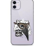 Zoologix (4) Apple Iphone 11 Şeffaf Kılıf Silikon Desenli