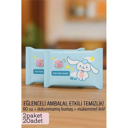 Dies Islak Mendil -RO Saf Su & Dokunmamış Kumaşlı, 20 Yaprak Temizlik Keyfi MAVİ