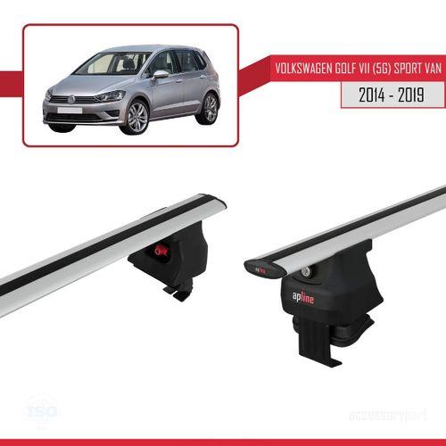 Volkswagen Golf VII (5G) Sport Van 2014-2019 Arası ile uyumlu ACE-4 Ara Atkı Tavan Barı GRİ