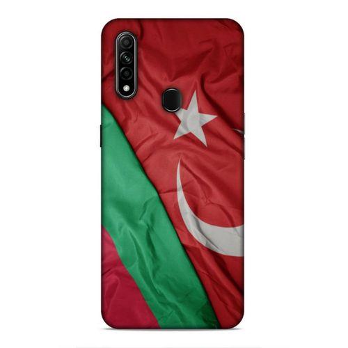 Oppo A31 Uyumlu Kılıf Azarbaijan (10) Full Koruma Kılıfı Türk & Azerbaycan Bayrak
