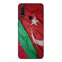 Oppo A31 Uyumlu Kılıf Azarbaijan (10) Full Koruma Kılıfı Türk & Azerbaycan Bayrak