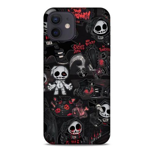 Apple iPhone 12 Uyumlu Kılıf Motorsiklet (30) Silicone Case İskelet