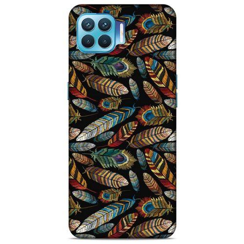 Oppo Reno 4 Lite Kılıf Desenli Özel Seri Tüyler (28) Arka Kapak