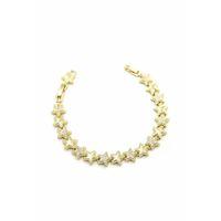 Taşlı Yıldız Bileklik - Altın