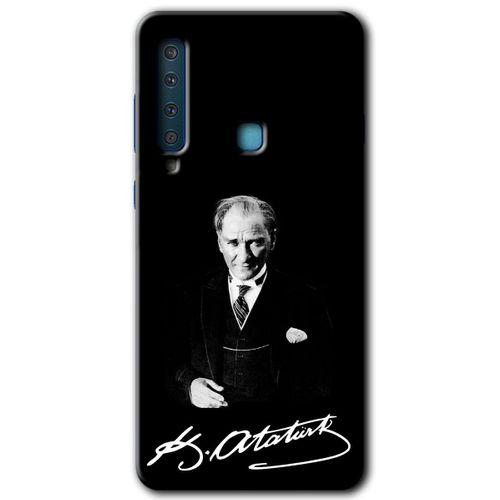 Potkal Hediye Fabrikası Samsung Galaxy A9 2018 Kılıf HD Desen Baskılı Arka Kapak - Atatürk İmza