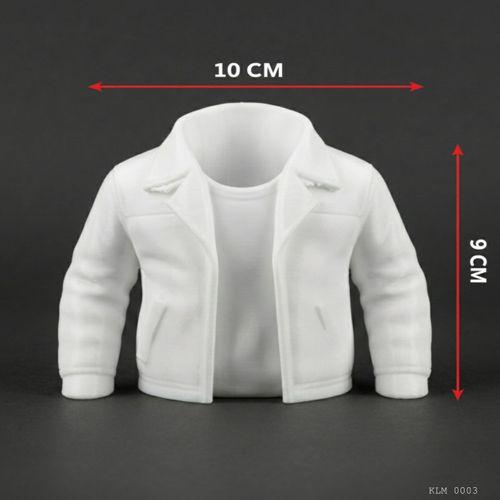 Siyah Ceket Tasarımlı Makyaj Fırçalığı Masaüstü Kozmetik Düzenleyici