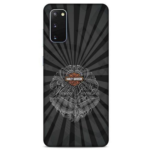 Samsung Galaxy S20 Uyumlu Kılıf Motorsiklet (40) Fit Silikon Kılıf Harley