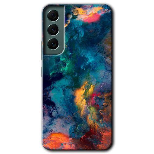MRCİLETİSİM Samsung Galaxy S22 Kılıf HD Desen Baskılı Arka Kapak + Temperli Cam - Valhalla
