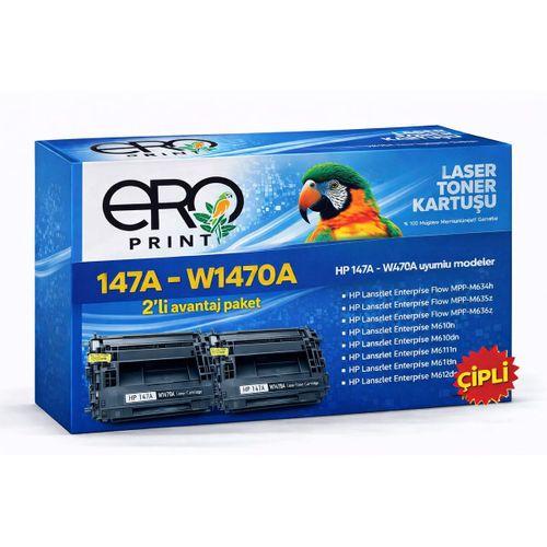 HP LaserJet Enterprise Flow MFP-M636z Çipli Muadil Toner - 10500 Sayfalık - 2'li Avantaj Paket