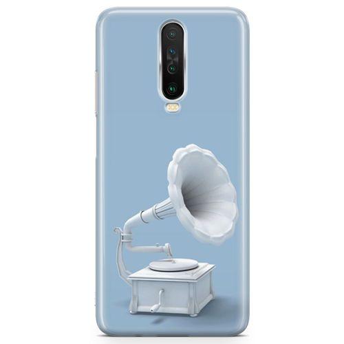 Xiaomi Redmi K30 Kılıf Gramofon Arka Kapak Koruma Desenli Full Koruyucu