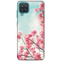 Lopard Samsung Galaxy A12 Uyumlu Kılıf Bahar (44) Tough Armor Kılıf Kiraz Çiçekleri