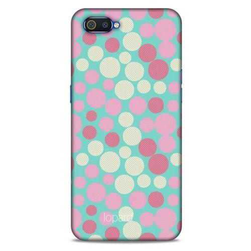 Oppo Realme C2 Kılıf Pastel Renkler (50) Shockproof Kılıf Bordo Pembe