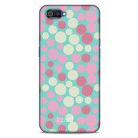 Oppo Realme C2 Kılıf Pastel Renkler (50) Shockproof Kılıf Bordo Pembe