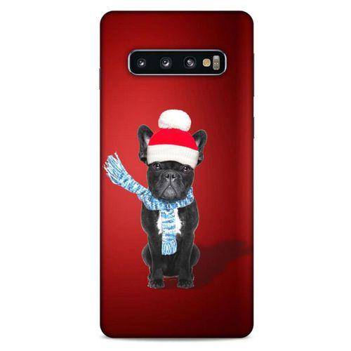 Samsung Galaxy S10 Kılıf Köpek Kıyafetleri (23) Ultra Koruma Kılıfı French Bulldog Bere