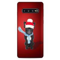 Samsung Galaxy S10 Kılıf Köpek Kıyafetleri (23) Ultra Koruma Kılıfı French Bulldog Bere