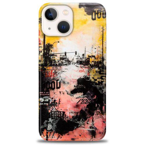 iPhone 14 Plus Kılıf HD Baskılı Kılıf - Karışık Baskı + Tam Ekran Koruyucu