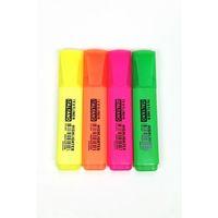 4'lü Neon Renk İtalyano Fosforlu Kalem Ergonomik Tasarım Kolay Kullanım Fosforlu İşaret Kalemi