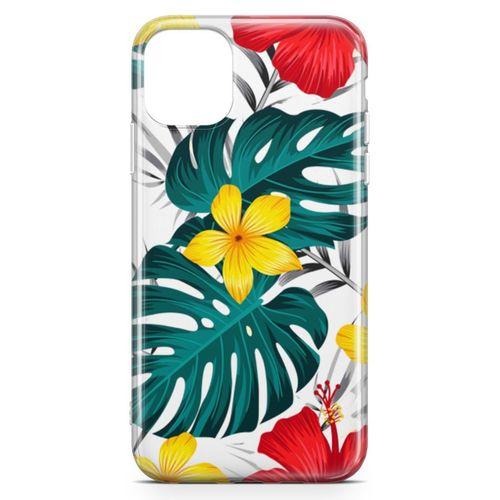 Apple iPhone 11 Kılıf Marmaris Çiçekleri Arka Kapak Koruma Desenli Full Koruyucu