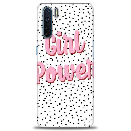 Oppo A91 / Reno 3 Kılıf HD Baskılı Kılıf - Girl Power + Tam Ekran Koruyucu