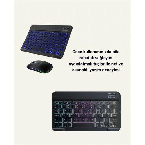 Türkçe Q Klavye Düzenli Rgb Kablosuz Klavye Mouse Set