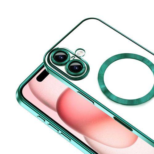 Apple iPhone 16 Plus Kılıf Kamera Korumalı M-safe Wireless Şarj Özellikli Zore Demre Kapak