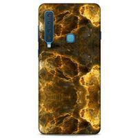 Mermer Desenli (9) Tema Kılıf Koyu Kahverengi Samsung Galaxy A9 2018 Kılıf