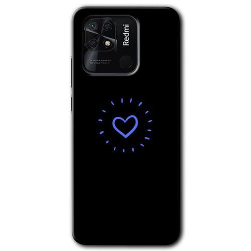 Redmi 10C Kılıf HD Desen Baskılı Arka Kapak - Heart Strokes + Kırılmaz Cam