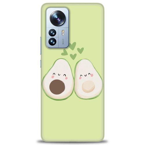 Xiaomi Mi 13 Lite Kılıf HD Baskılı Kılıf - Avacado + Tam Ekran Koruyucu