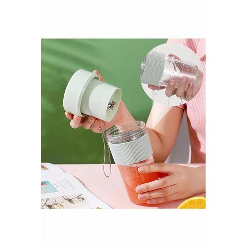 Mini Taşınabilir Mikser 350 Ml Smoothie Makinesi Meyve Sıkacağı Şarj Edilebilir Blender Yeşil