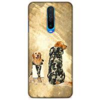 Xiaomi Poco X2 Kılıf Köpek Kıyafetleri (32) Soft Silikon Kılıf Golden Kapişonlu Polar