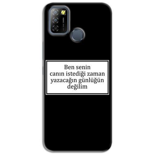 Infinix Smart 5 Kılıf HD Yazı Baskılı Silikon Arka Kapak - Yazı 10