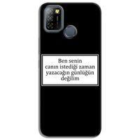 Infinix Smart 5 Kılıf HD Yazı Baskılı Silikon Arka Kapak - Yazı 10