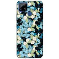 Oppo Realme C15 Kılıf Kelebek Etkisi (26) Tpu Silikon Kılıf Sarı Kırmızı