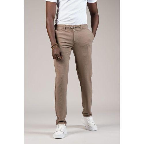 Slimfit Armürlü Beli İplikli Ve Lastikli Likralı Yazlık Jogger Pantolon