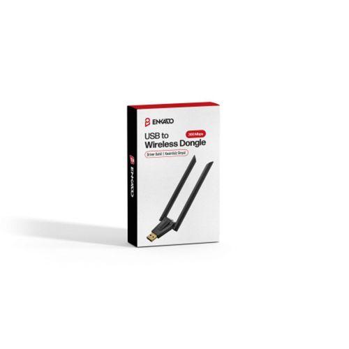 ENKADO EKD-UW91, 300Mbp, 2.4Ghz, 2dBi Harici Anten, USB2.0, WIRELESS ETHERNET
