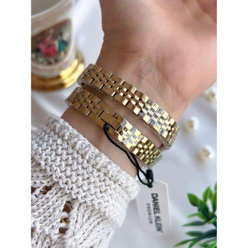 Daniel Klein Çelik Kordon 30 Metre Suya Dayanıklı Özel Tasarım Kadın Kol Saati VS.BLKT.0728