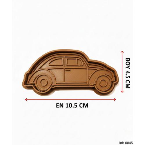 Klasik Araba Figürlü Kurabiye Kalıbı – Hamur Kesici, Şeker Hamuru ve Oyun Hamuru İçin