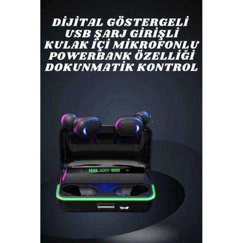 İkili Bluetooth Kulaklık Dijital Göstergeli Uzun Pil Ömrü Yüksek Ses Kaliteli