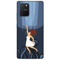 Samsung Galaxy S10 Lite Kılıf Depresyon (43) Thin Fit Kılıf Mavi Tonları
