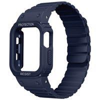 Apple Watch 7 41mm KRD-142 Airbag Tasarımlı Kasa Koruyuculu Silikon Kordon